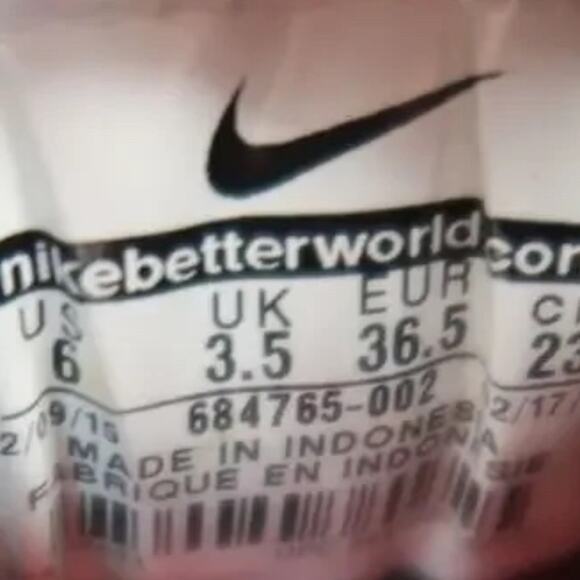 Nike Shoes Womens 6 Sneaker Athletic Trainers Running Downshifter 6 Active Black - Picture 11 of 14